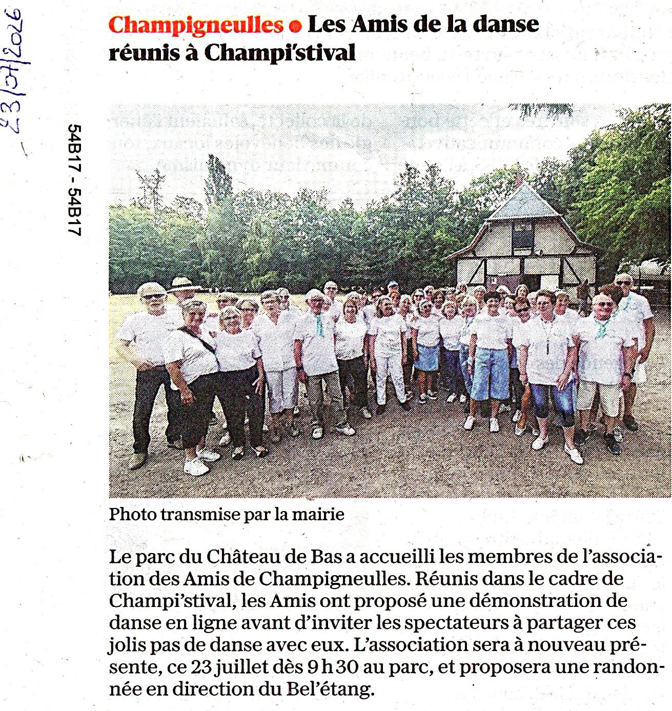 2026 champi'stival les amis de la danse