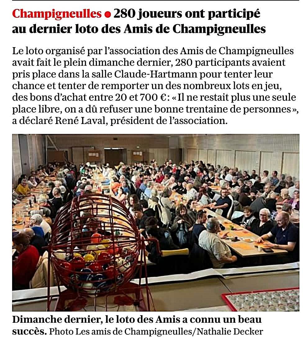 2026 Loto 280 joueurs 1 mars